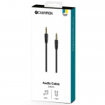 Champion 3,5mm Audiokabel 1m Svart