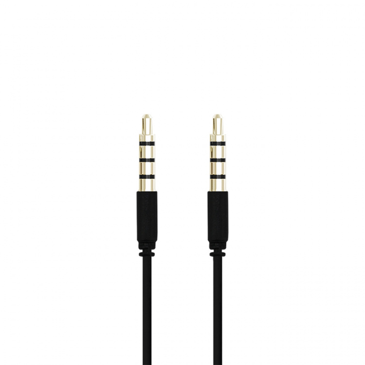 Champion 3,5mm Audiokabel 1m Svart