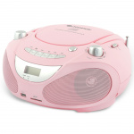 Champion Boombox CD/Radio/MP3/USB Rosa Champion Boombox CD/Radio/MP3/USB Rosa