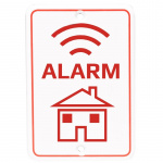 Denver Larm-skylt att fästa på vägg