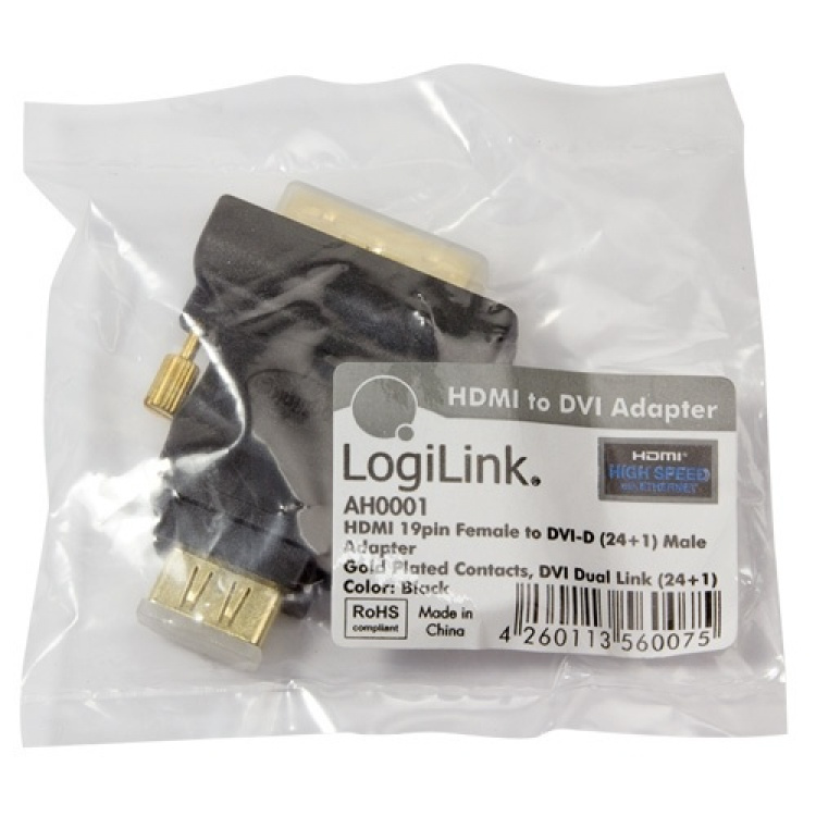 LogiLink HDMI-hona -> DVI-D-hane