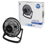 LogiLink USB-fläkt Svart