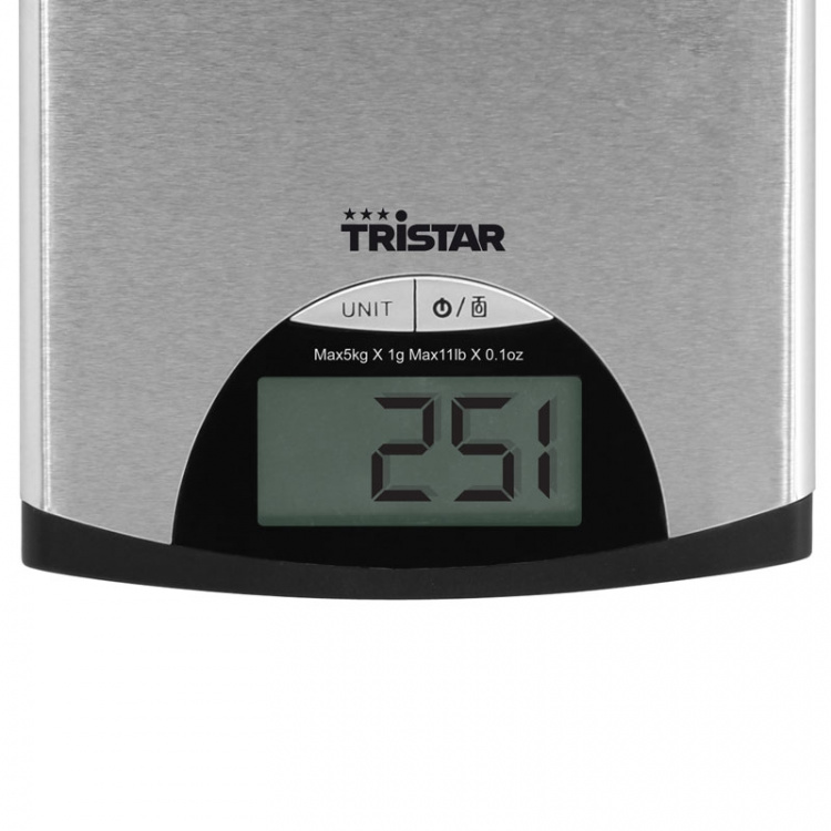 Tristar Köksvåg Rostfritt stål 5kg Tristar Köksvåg Rostfritt stål 5kg