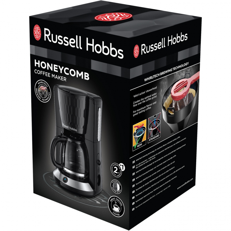 Russell Hobbs Kaffebryggare 27011-56 Honeycomb Black Russell Hobbs Kaffebryggare 27011-56 Honeycomb Black