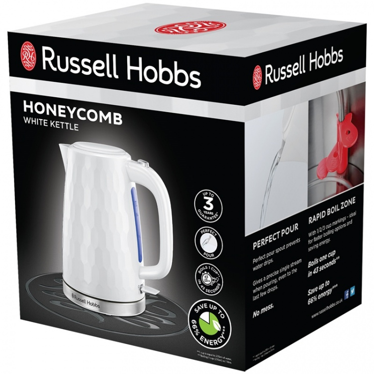 Russell Hobbs Vattenkokare 2605070 Honeycomb Russell Hobbs Vattenkokare 2605070 Honeycomb