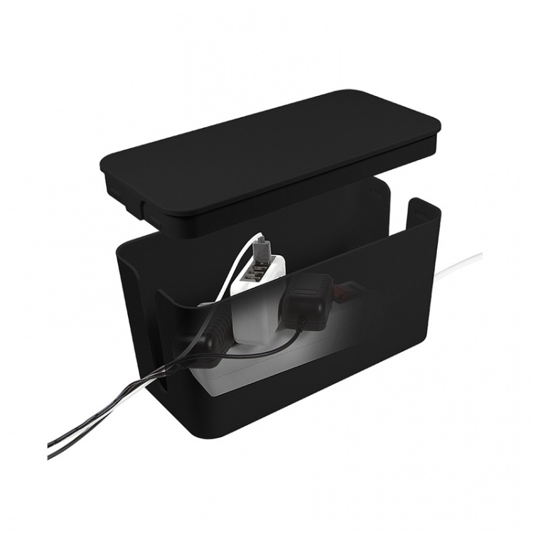 LogiLink Cable box - Kabelgömma S Svart