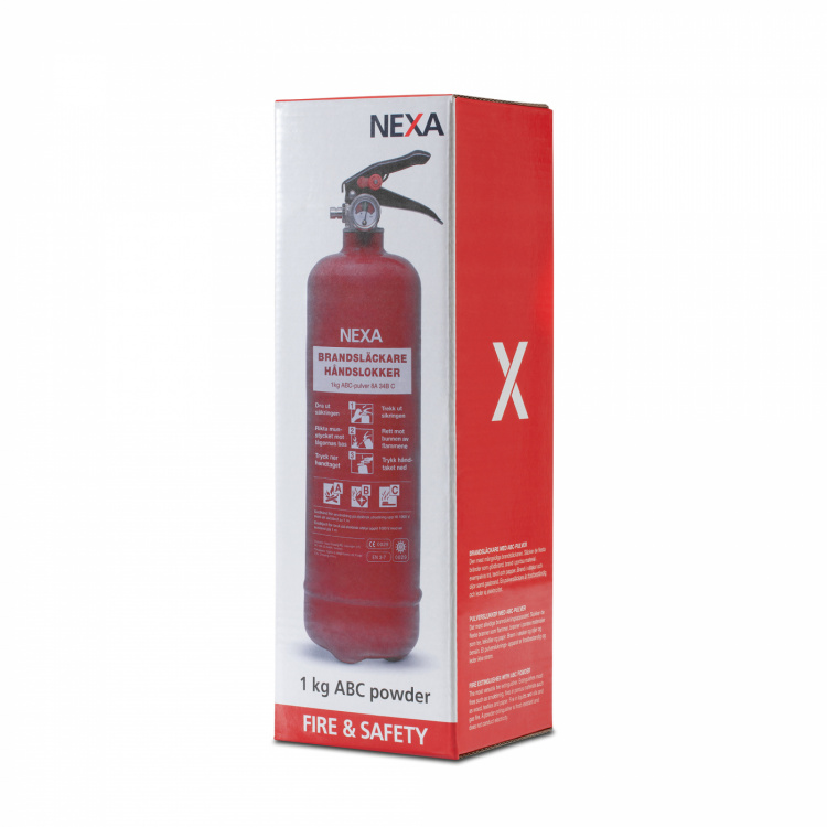 Nexa Fire & Safety Brandsläckare Röd 1kg 8A