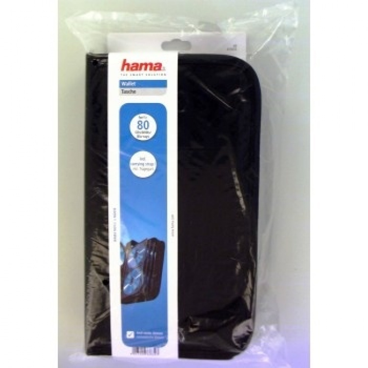 Hama CD-Väska Nylon Svart För 80 CD Hama CD-Väska Nylon Svart För 80 CD