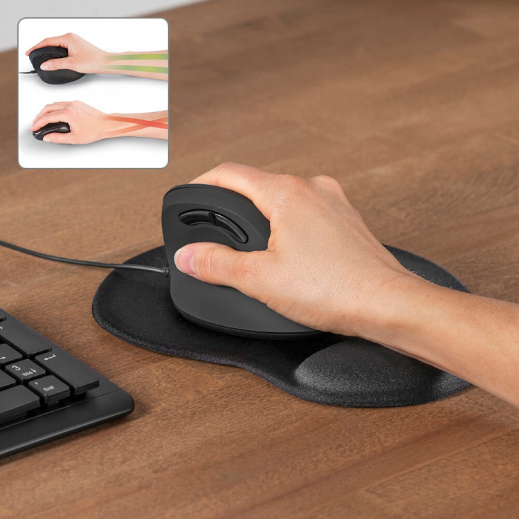Hama Musmatta Ergonomisk Mini Svart Hama Musmatta Ergonomisk Mini Svart