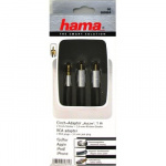 Hama Kabel AluLine 3,5mm-2xRCA 1m