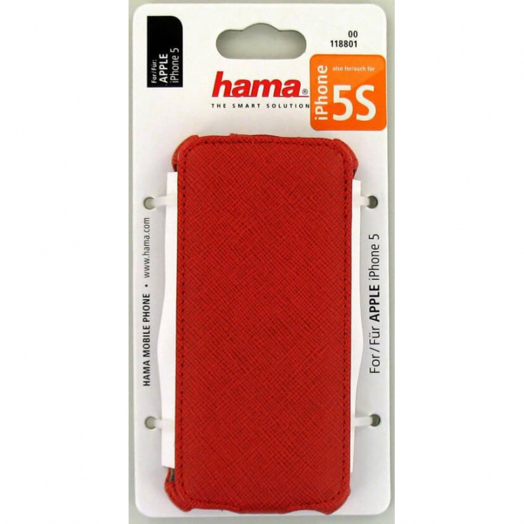 Hama Mobilväska Flip-Front iPhone 5/5s/SE Röd Hama Mobilväska Flip-Front iPhone 5/5s/SE Röd