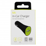 KIT Laddare 12/24V till 1xUSB 1,0A Svart