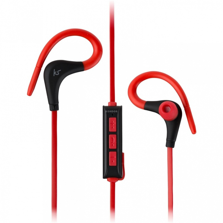 Kitsound Hörlur Race Röd In-Ear Trådlös Mic Kitsound Hörlur Race Röd In-Ear Trådlös Mic