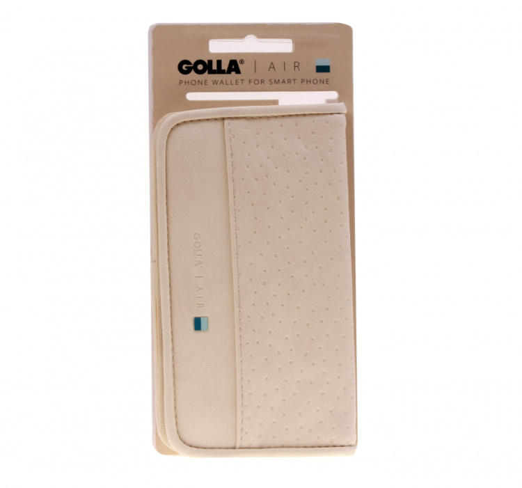 Golla AIR Mobil Wallet Cream Ljusgul universal G1622