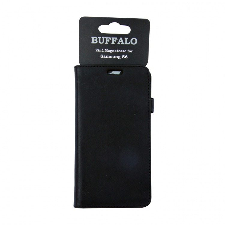 Buffalo Mobilfodral 3 Kortfack Svart - Samsung S6 Buffalo Mobilfodral 3 Kortfack Svart - Samsung S6