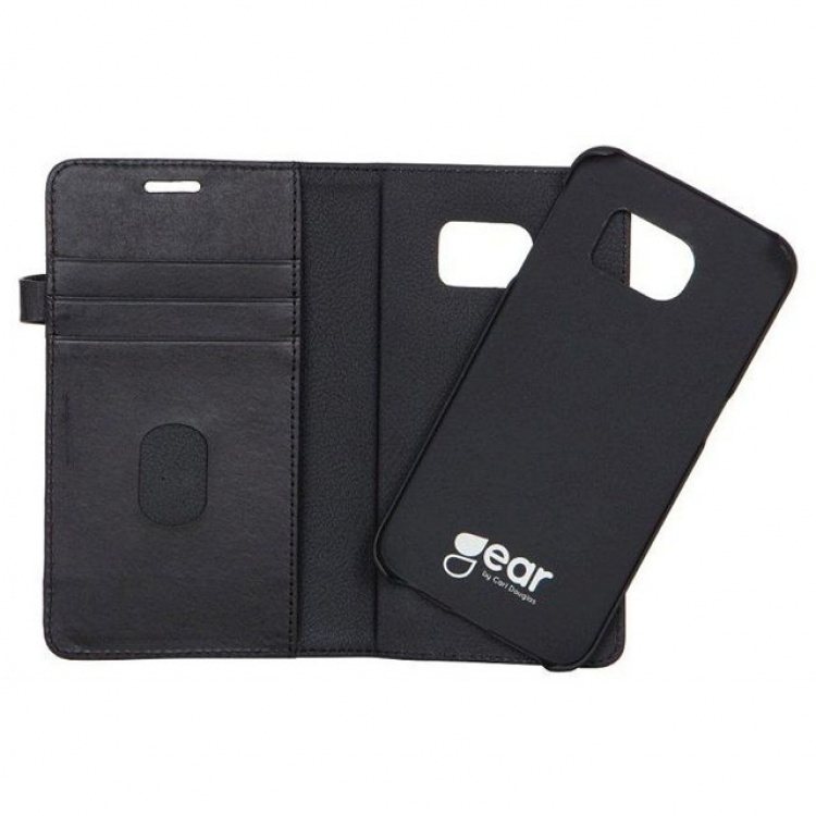 Buffalo Mobilfodral 3 Kortfack Svart - Samsung S6 Edge Buffalo Mobilfodral 3 Kortfack Svart - Samsung S6 Edge