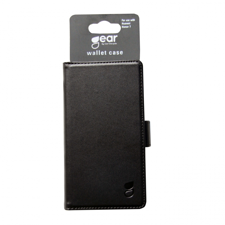 Gear Mobilfodral 2 Kortfack Svart - Huawei Honor 7 Gear Mobilfodral 2 Kortfack Svart - Huawei Honor 7