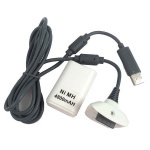 Batteripaket till Xbox 360 handkontroll inkl laddkabel (4800 mAh)
