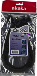 AKASA splitterkabel för 4-pins fläktar, från 1 till 5