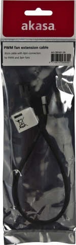 AKASA förlängningskabel för 4-pins fläktar 0,3m AKASA förlängningskabel för 4-pins fläktar 0,3m