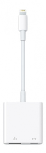 Apple Lightning till USB 3-kameraadapter, USB typ A ho, USB typ C ho