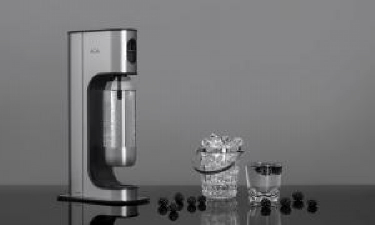 AGA Aqvia Exclusive Steel Black inkl. 4 flaskor + kolsyrepatron