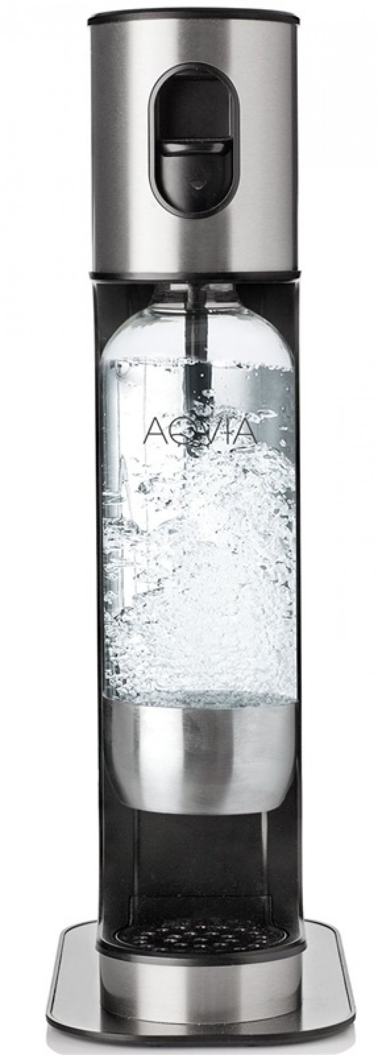 AGA Aqvia Exclusive Steel Black inkl. 2 1L flaskor, 6x0,5L flaskor + kolsyrepatron