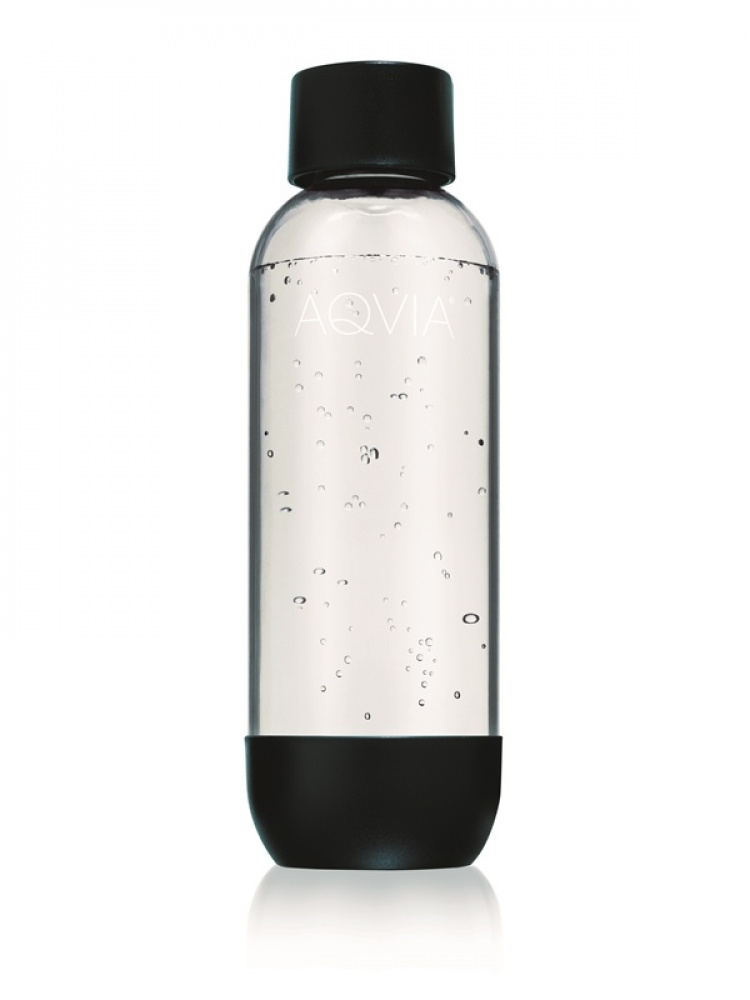 AGA Aqvia Exclusive Steel Black inkl. 2 1L flaskor, 6x0,5L flaskor + kolsyrepatron