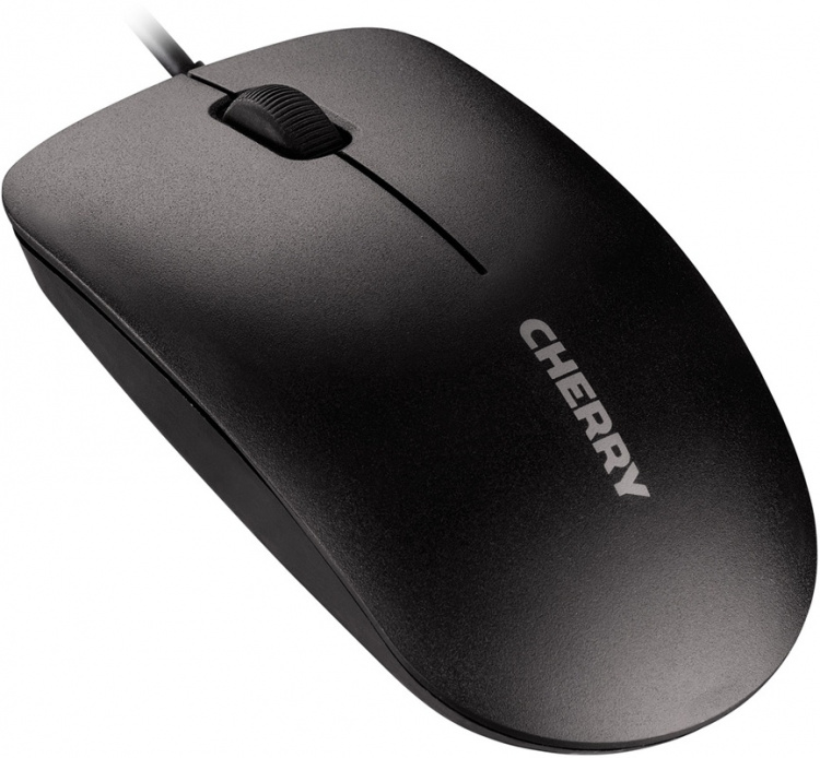 Cherry MC 1000 optisk mus, 1200 DPI, 3 knappar+scroll, USB, 1,8m