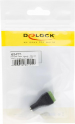 DeLOCK adapter, 3,5mm stereo ho till 3-pin terminalblock