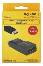 DeLOCK DisplayPort hane till HDMI hona adapter, UHD, passiv