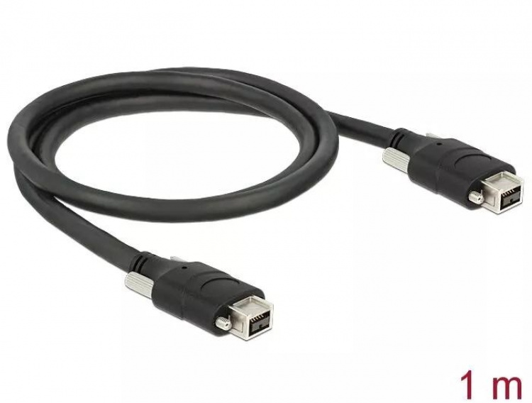 DeLOCK Firewire 800 kabel, 9-pin ha - 9-pin ha, 1m