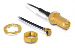 DeLOCK antennadapter, I-PEX ha vinklad, RP-SMA hona rak, 0,2m