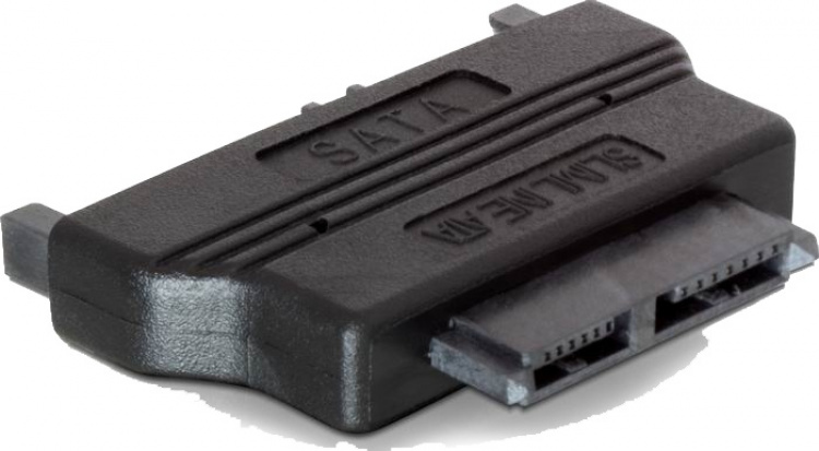 DeLOCK adapter SATA+ström(15+7) - Slim SATA+ström(7+6), ha-ho