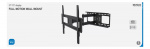 DELTACO väggfäste för TV/skärm, 37-70, max 50kg, 3 leder, svart