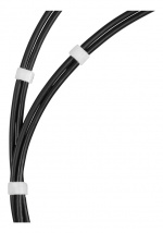 DELTACO kardborrband på rulle, bredd 9mm, 5m, vit