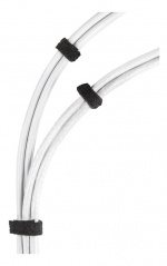 DELTACO kardborrband på rulle, bredd 10mm, 25m, svart