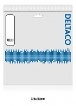 DELTACO jordad apparatkabel, CEE 7/7 till IEC 60320 C13, 10m, svart