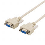 Deltaco Null modem cable DB9ho-ho 5m