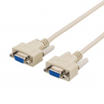 Deltaco Null modem cable DB9ho-ho 5m