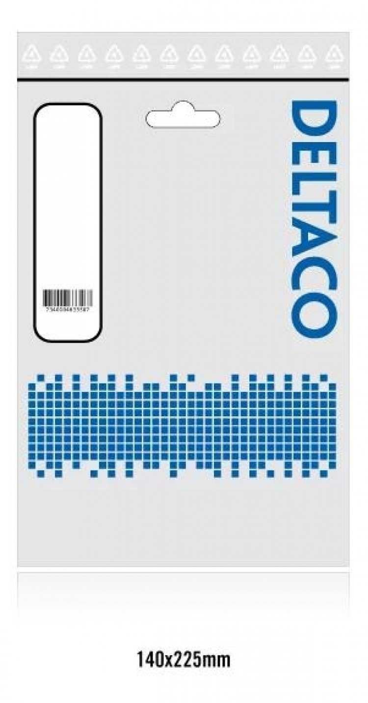 DELTACO HDMI kabel, låsbar, HDMI High Speed with Ethernet, 1,5m, svart