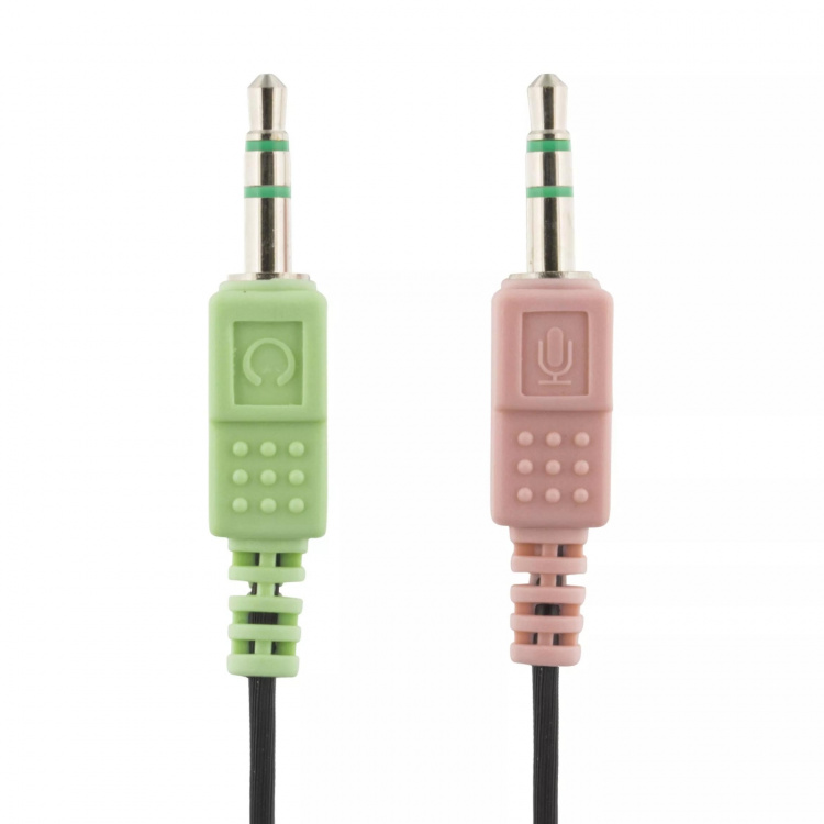 DELTACO, headset med mikrofon och volymkontroll 2m kabel, svart DELTACO, headset med mikrofon och volymkontroll 2m kabel, svart