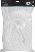 DELTACO Kabelslukare i nylon, 25mm diameter, verktyg ingår, 20m, vit DELTACO Kabelslukare i nylon, 25mm diameter, verktyg ingår, 20m, vit