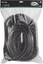 DELTACO Kabelslukare i nylon, 25mm diameter, verktyg ingår, 20m, svar