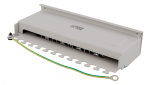 DELTACO Patchpanel, 8xRJ45, Cat6a, väggmonterbar, 10Gbps, grå DELTACO Patchpanel, 8xRJ45, Cat6a, väggmonterbar, 10Gbps, grå