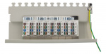 DELTACO Patchpanel, 8xRJ45, Cat6a, väggmonterbar, 10Gbps, grå DELTACO Patchpanel, 8xRJ45, Cat6a, väggmonterbar, 10Gbps, grå