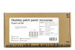DELTACO Patchpanel, 8xRJ45, Cat6a, väggmonterbar, 10Gbps, grå DELTACO Patchpanel, 8xRJ45, Cat6a, väggmonterbar, 10Gbps, grå