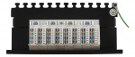 DELTACO Patchpanel, 8xRJ45, Cat6a, väggmonterbar, 10Gbps, svart DELTACO Patchpanel, 8xRJ45, Cat6a, väggmonterbar, 10Gbps, svart