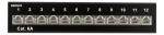 DELTACO Patchpanel, 12xRJ45, Cat6a, väggmonterbar, 10Gbps, svart DELTACO Patchpanel, 12xRJ45, Cat6a, väggmonterbar, 10Gbps, svart