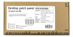 DELTACO Patchpanel, 12xRJ45, Cat6a, väggmonterbar, 10Gbps, svart DELTACO Patchpanel, 12xRJ45, Cat6a, väggmonterbar, 10Gbps, svart